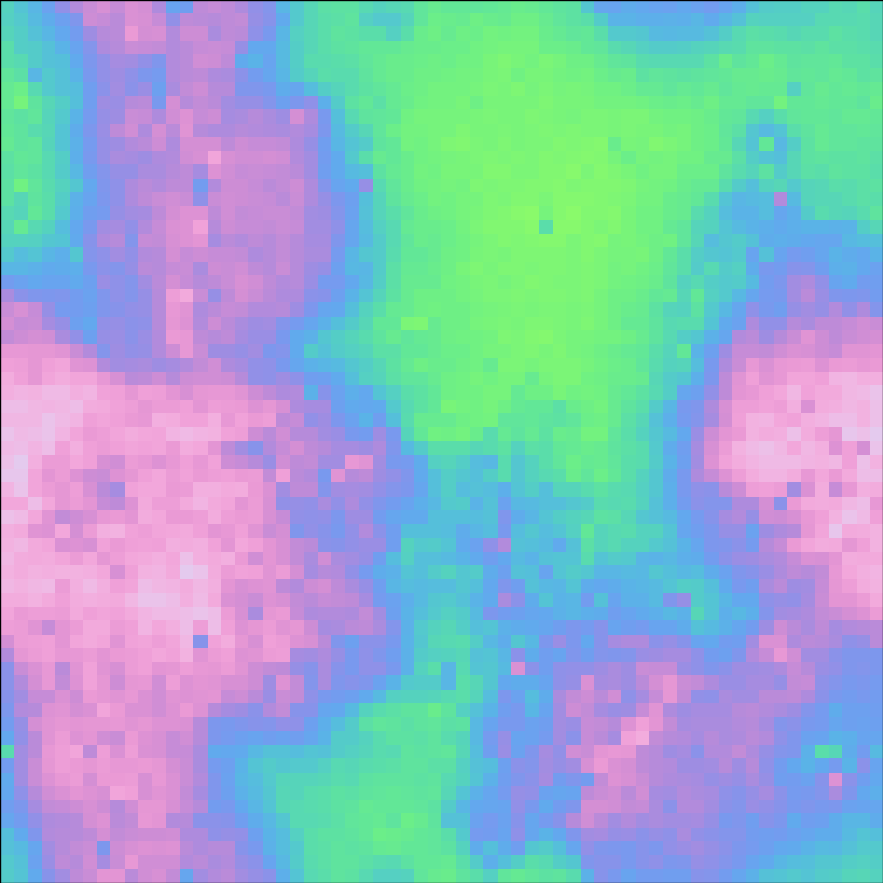 2lpt (pink is ionized, green is more neutral)